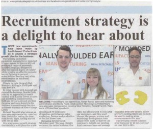 personally moulded earplugs in the grimsby telegraph